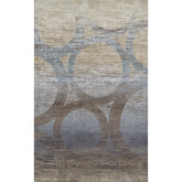 8' x 11' Brown and Beige Abstract Area Rug