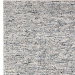 16' Blue and Ivory Wool Hand Loomed Runner Rug