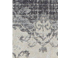10' x 13' Gray and Ivory Oriental Area Rug