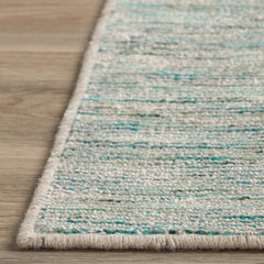 12' Green and Ivory Wool Hand Loomed Runner Rug