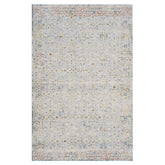 8' x 10' Ivory and Blue Floral Area Rug
