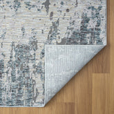 10' x 14' Gray and Ivory Abstract Area Rug