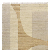 10' x 14' Natural and Ivory Abstract Hand Woven Area Rug