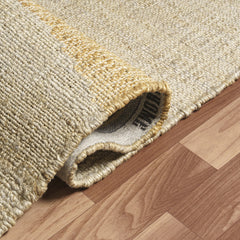 10' x 14' Natural and Ivory Abstract Hand Woven Area Rug