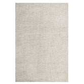 8' x 10' Beige and Ivory Wool Checkered Hand Tufted Area Rug