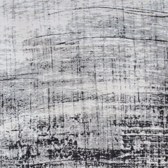 6' X 8' Black and White Abstract Non Skid Area Rug