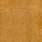5' Yellow Round Abstract Non Skid Area Rug