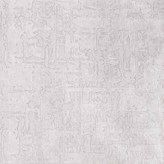 8' White Round Abstract Non Skid Area Rug