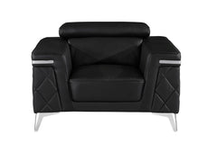 42" Silver Metallic Arm Chair