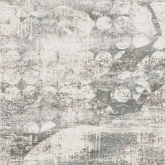 7' Ivory Mist Machine Woven Abstract Indoor Runner Rug