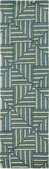 9' X 13' Navy Charcoal Wool Handmade Area Rug