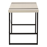 49" Taupe and Black Computer Desk