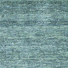 8' Gray and Blue Hand Woven Runner Rug