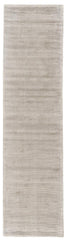 10' Ivory and Tan Hand Woven Runner Rug