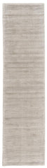 10' Ivory and Tan Hand Woven Runner Rug