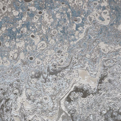 10' x 13' Blue and Gray Abstract Power Loom Area Rug