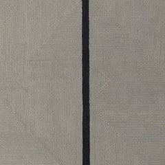 5' x 8' Brown and Black Abstract Geometric Hand Tufted Area Rug