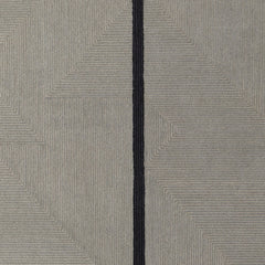 5' x 8' Brown and Black Abstract Geometric Hand Tufted Area Rug