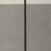 2' x 3' Brown and Black Abstract Geometric Hand Tufted Area Rug