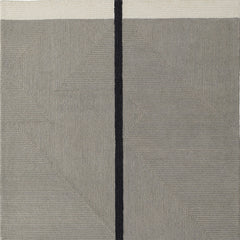 2' x 3' Brown and Black Abstract Geometric Hand Tufted Area Rug