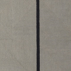 2' x 3' Brown and Black Abstract Geometric Hand Tufted Area Rug