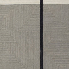 2' x 3' Brown and Black Abstract Geometric Hand Tufted Area Rug