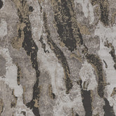 8' x 10' Brown and Ivory Abstract Power Loom Distressed Area Rug