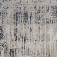2' x 3' Blue and Ivory Abstract Power Loom Distressed Area Rug