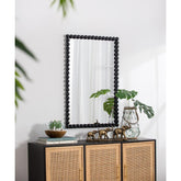 36" Black Framed Accent Mirror