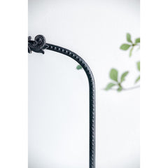 36" Black Crowned Top Framed Accent Mirror