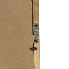 35" Brown Framed Accent Mirror