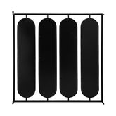 36" Black Square Framed Accent Mirror