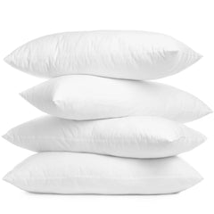 Set of Four 12" X 20" Microfiber Indoor Outdoor Throw Pillow Inserts