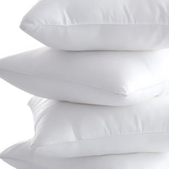 Set of Four 12" Microfiber Indoor Outdoor Throw Pillow Inserts