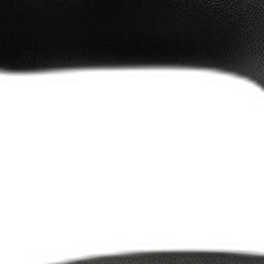 Black And Silver Faux Leather And Metal Low Back Adjustable Height Bar Chair