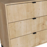 30" Natural Three Drawer Dresser