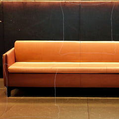 Set Of Two 17" X 17" Navy Blue Faux Leather Diamond Zippered Pillow