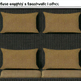 Set Of Four 20" X 12" Yellow Polyester Zippered Pillow