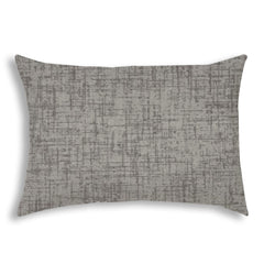 14" X 20" Light Gray Indoor Outdoor Throw Pillow