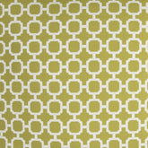 22" Green and White Quatrefoil Indoor Outdoor Throw Pillow