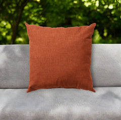22" X 22" Orange Indoor Outdoor Throw Pillow