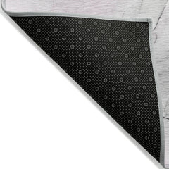 2' X 3' Gray and Pink Abstract Washable Non Skid Indoor Outdoor Area Rug
