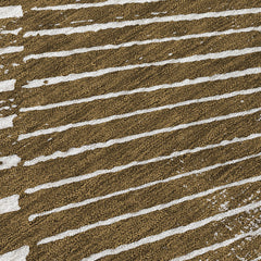 10' X 14' Chocolate Abstract Washable Non Skid Indoor Outdoor Area Rug