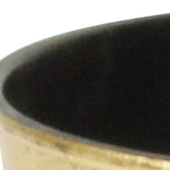 5" Gold Recycled Plastic Indoor Outdoor Round Pot Planter