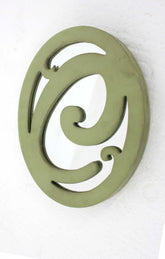 1" X 7.75" X 9.5" Green, Cottage Style, Wall Decor - Letter C
