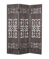 1 X 52 X 67 Brown 3 Panel Wood Screen