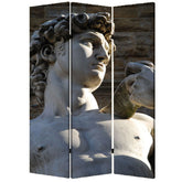 1" X 48" X 72" Multi Color Wood Canvas Rome Screen