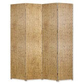 1" X 84" X 84" Gold Wood Screen