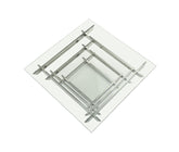 39" Glass Square Coffee Table