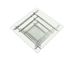 39" Glass Square Coffee Table